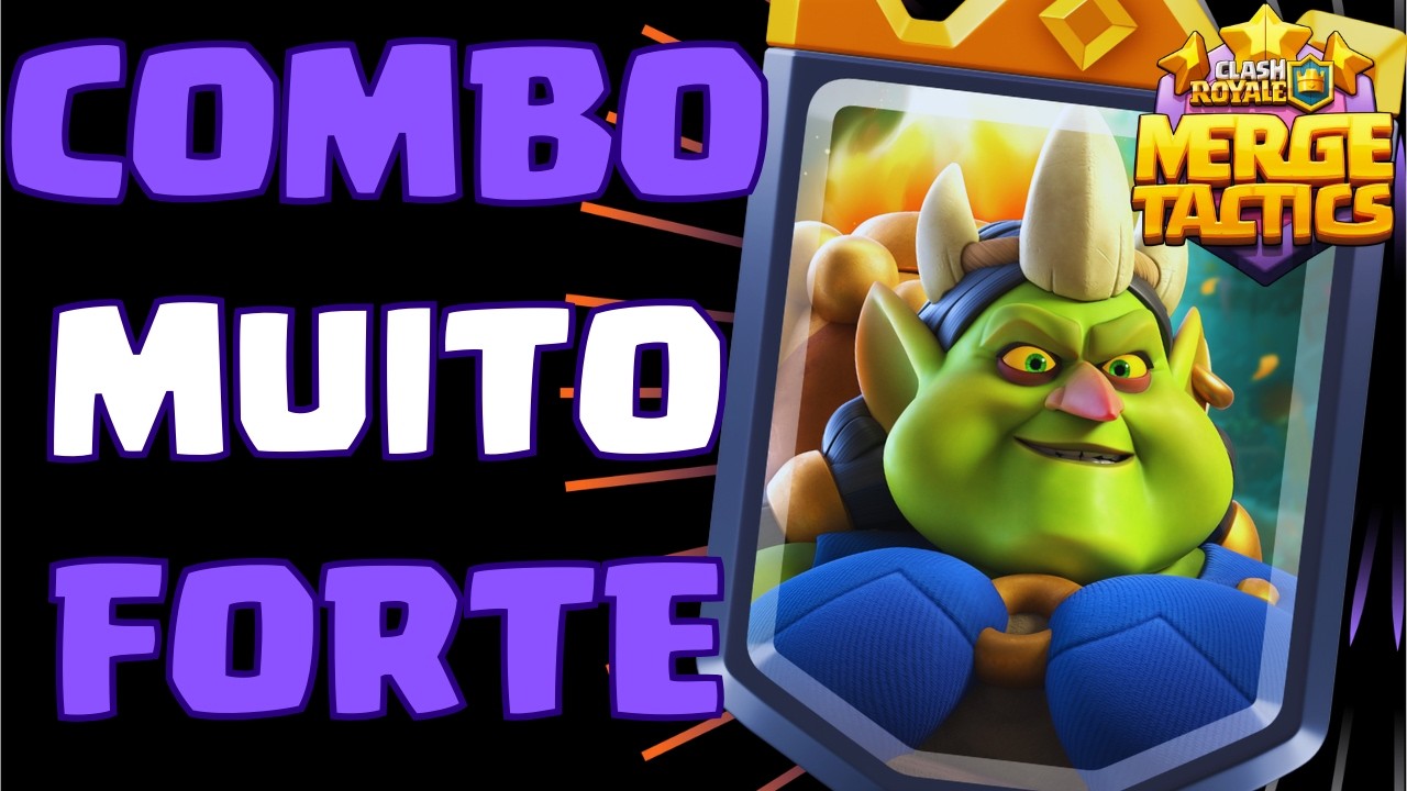 😮 ESSE É O MELHOR COMBO PARA USAR COM A RAINHA GOBLIN! - Clash Royale Merge Tactics