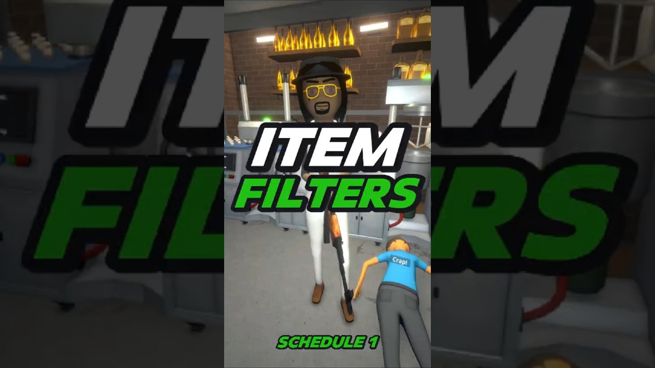 Setup Item Filters in Schedule 1 Tips Tricks #schedule1 #indiegame #gamingshorts #gaming #gamingtips