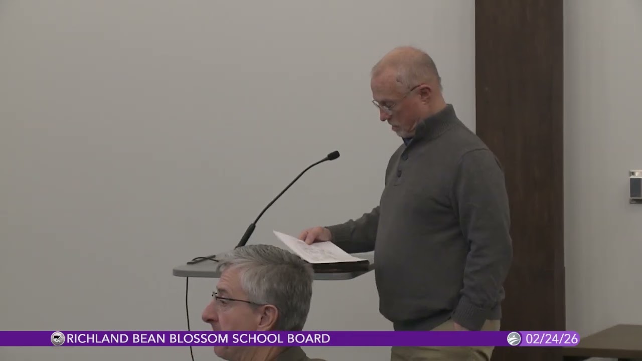 Richland Bean Blossom School Board, February 24, 2026