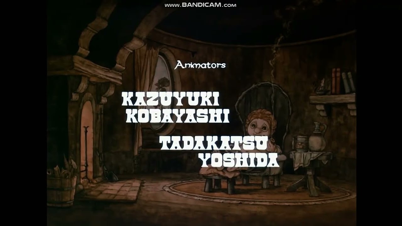 The Hobbit (1977) end credits (Adult Swim live channel)