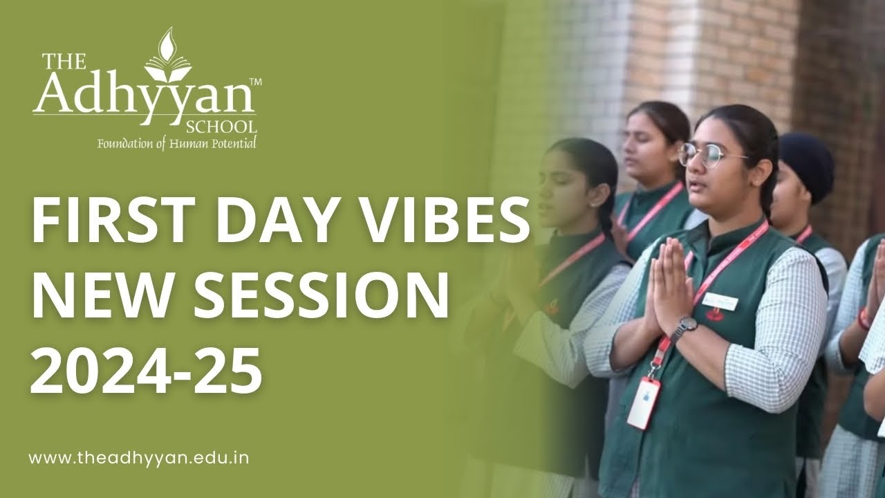 First Day Vibes! New Session Begins at The Adhyyan School, Meerut