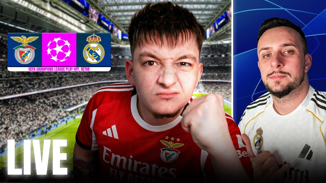 LIVE REAL MADRID - BENFICA cu VANEZ si LUNGU | RETURUL TENSIONAT| CHAMPIONS LEAGUE
