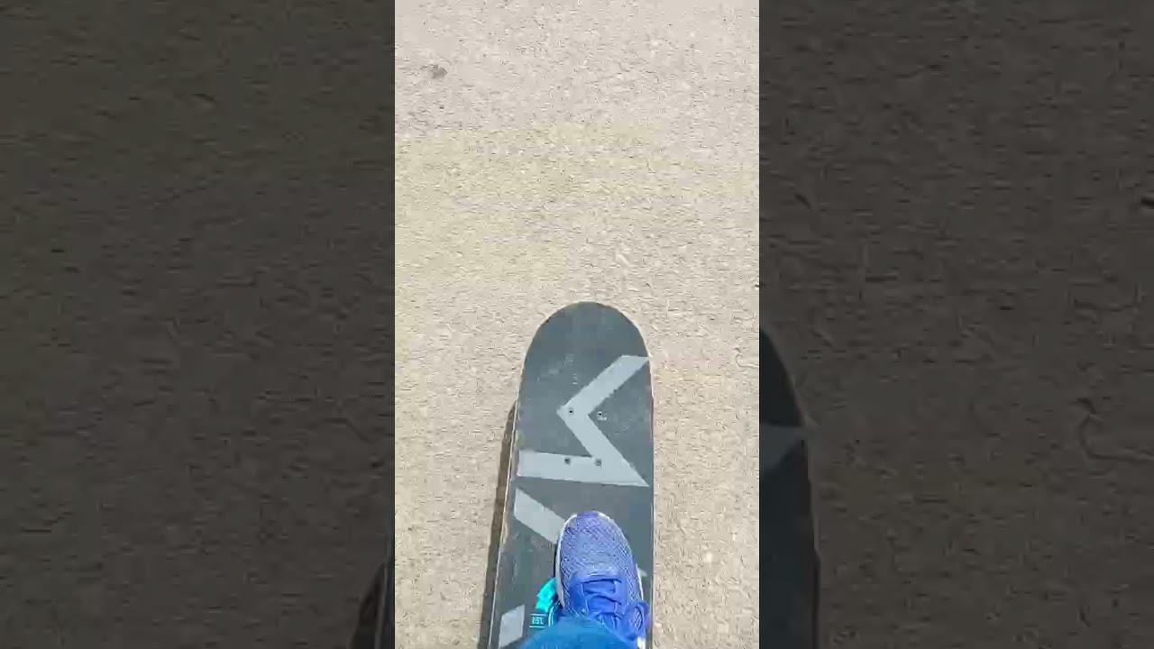 I got a skateboard and we are out camping