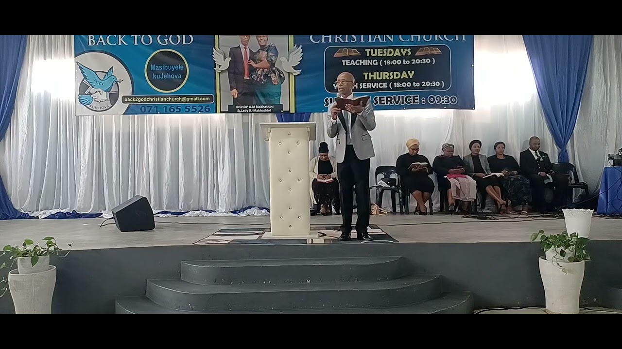 Inkonzo yokubuyisana ; By Bishop MAKHATHINI 