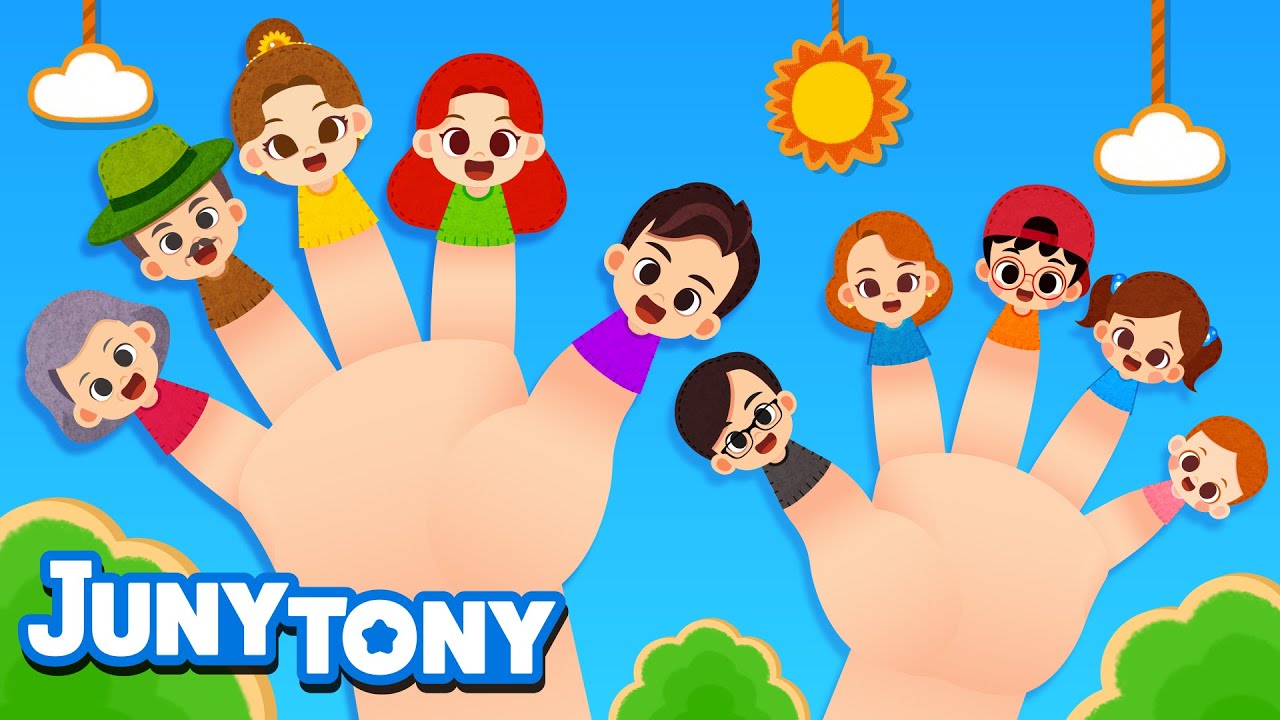 Extended Finger Family | Finger Family Song | Family Song for Kids | Kindergarten Song | JunyTony