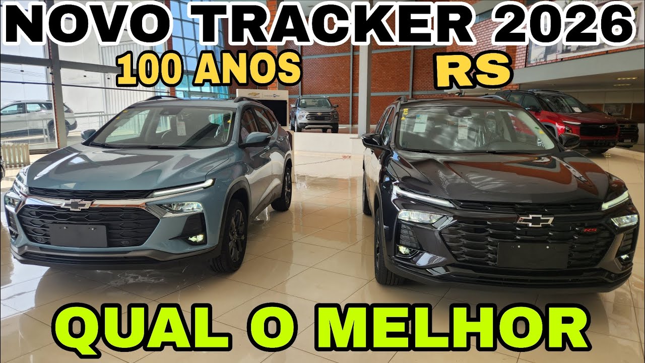 NOVO CHEVROLET TRACKER 100 ANOS vs TRACKER RS 2026 | Comparativo Qual a Vers&atilde;o que Vale mais a Pena!
