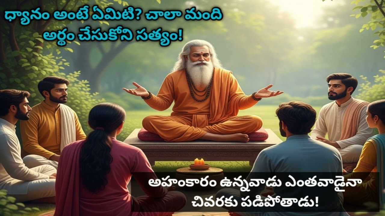 ధ్యానం అంటే ఏమిటి? చాలా మంది అర్థం చేసుకోని సత్యం! | అహంకారం ఉన్నవాడు ఎంతవాడైనా చివరకు పడిపోతాడు!