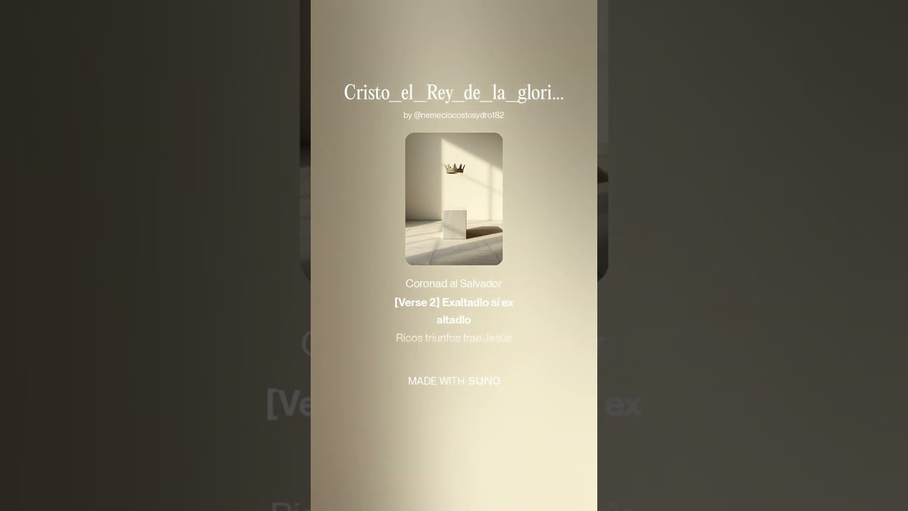 CRISTO EL Rey de la Gloria