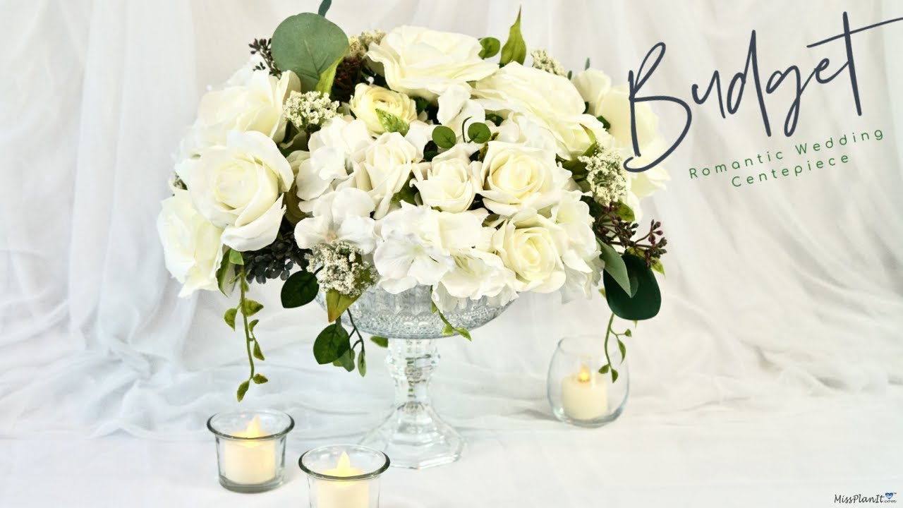 Budget Friendly DIY Romantic Wedding Centerpiece| Weddings On A Budget| Easy DIY How To Tutorials