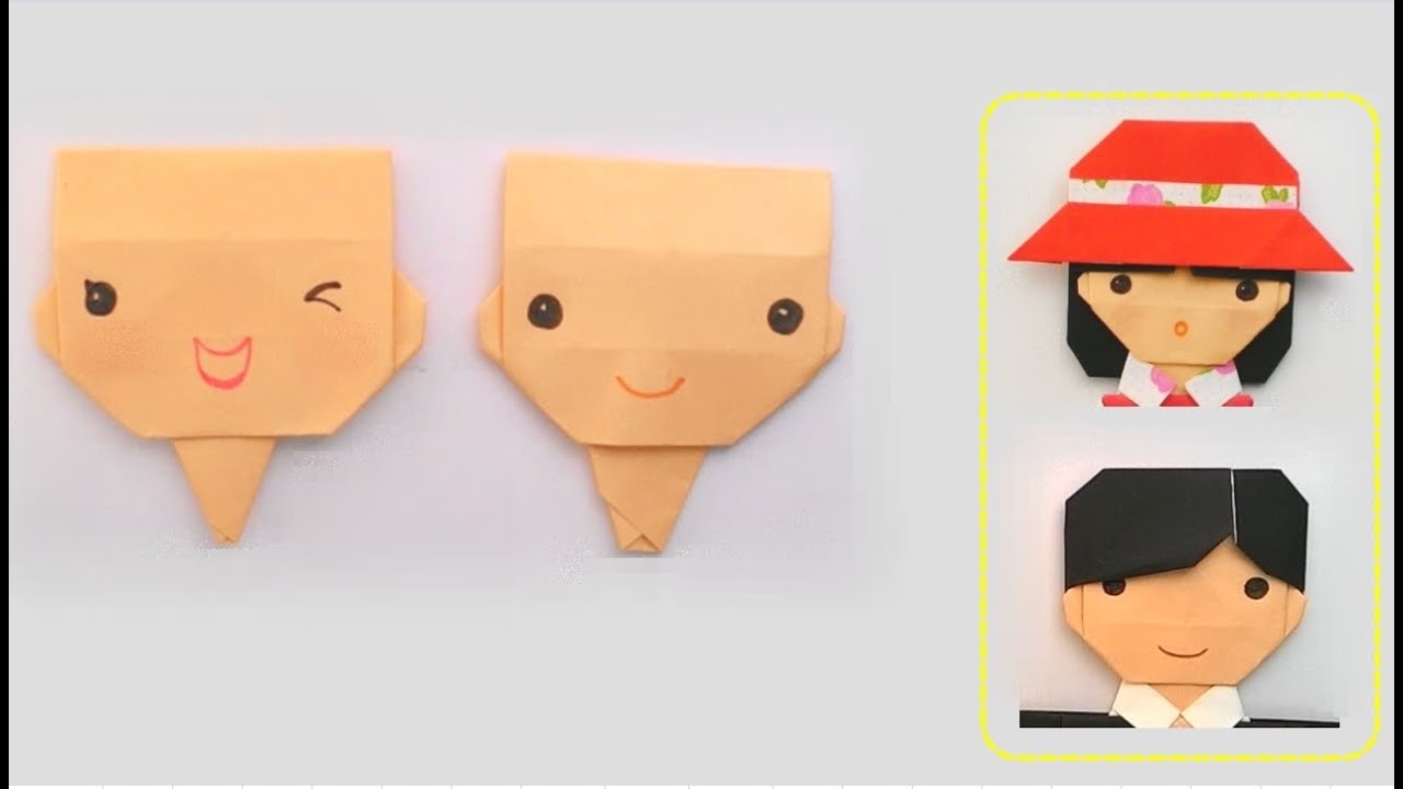 Origami Face...พับกระดาษ ใบหน้า