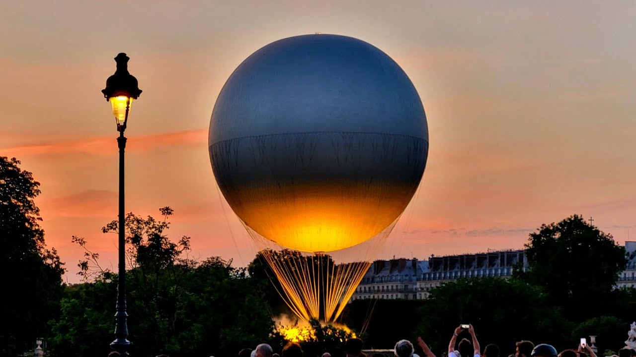 La montgolfière de la flamme Olympique Paris 2024 🇨🇵 👌