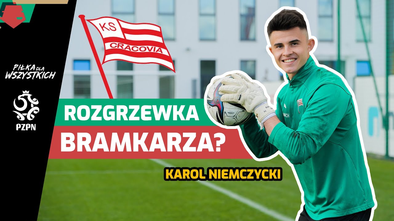 Rozgrzewka z bramkarzem Ekstraklasy❓ (ft. Karol Niemczycki | Cracovia)