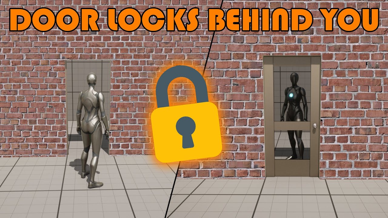 How To Create A Door Which Locks Behind The Player | Horror Door - Unreal Engine 5 Tutorial