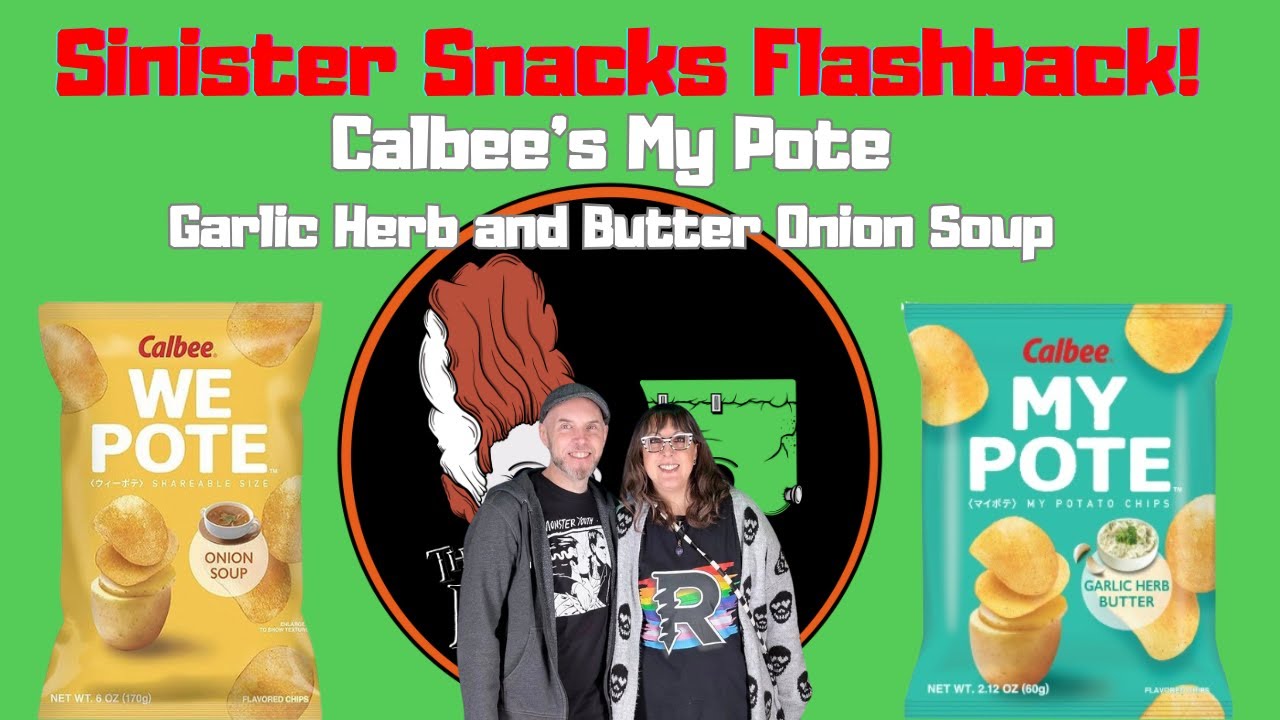 Sinister Snacks Flashback! Calbee's My Pote - Garlic Herb and Butter Onion Soup chips