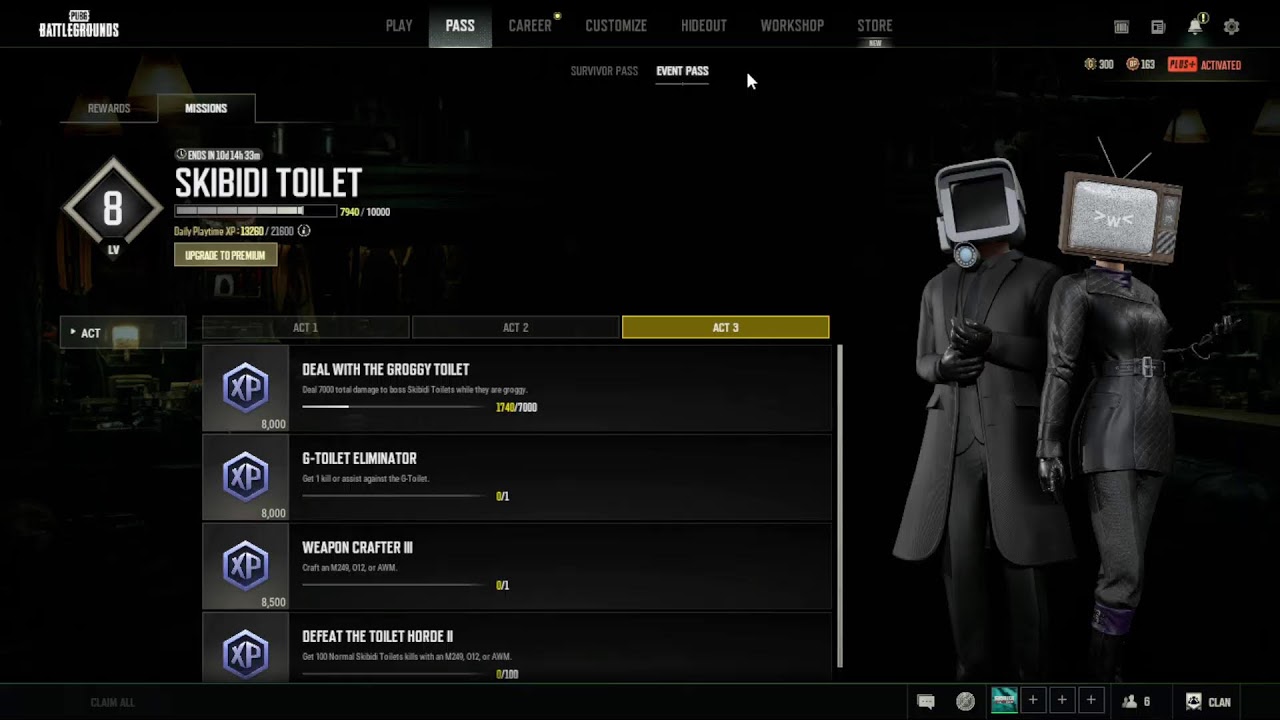 Live Stream Sadrakh - PUBG Skibidi Toilet #62