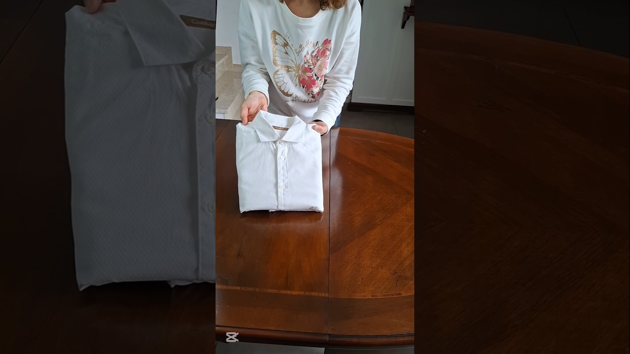 un metodo facile per piegare le camicie #home #organizzazione #motivazione #tips #casa #minimalism