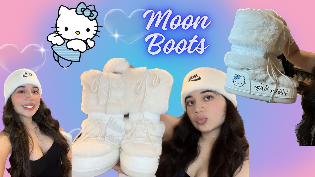 NEW Forever 21 x Hello Kitty Blue Angel Moon Boots❄️🤍 #hellokittyblueangel #forever21hellokitty