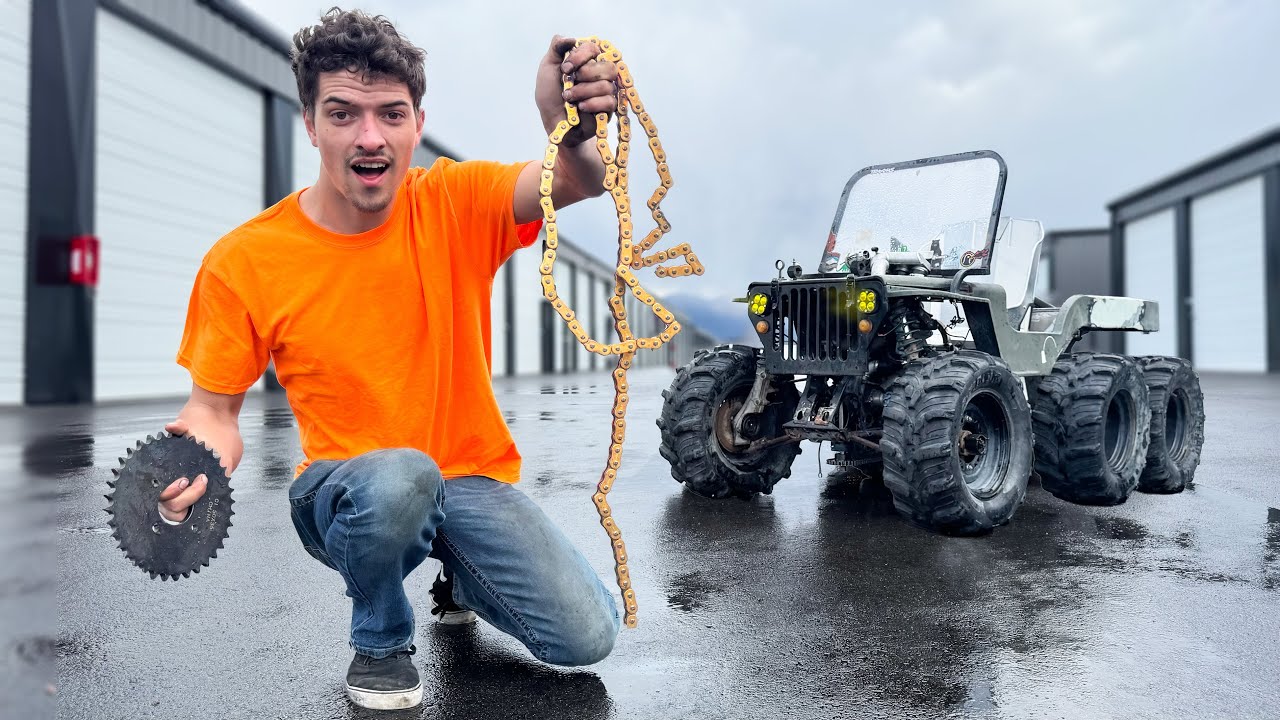 Building Custom Chain Driven Steering for our 300HP Mini Jeep!