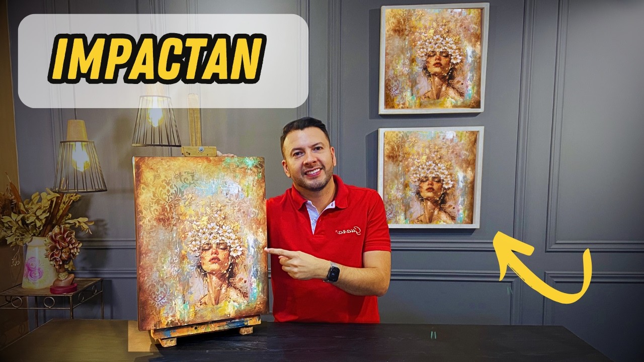 Cuadro Fotomontaje con Técnicas Mixtas - 2025 ( TUTORIAL COMPLETO )
