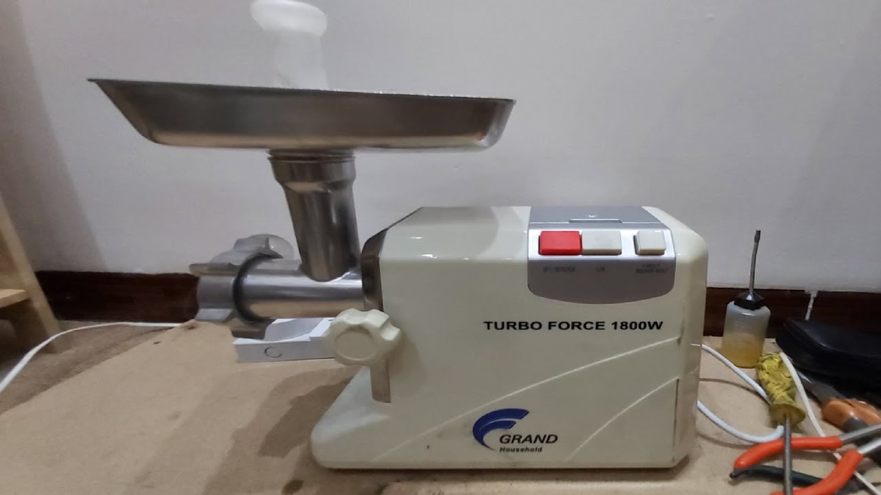 صيانة وتبديل مسنن دشالي مفرمة اللحم Meat grinder repair