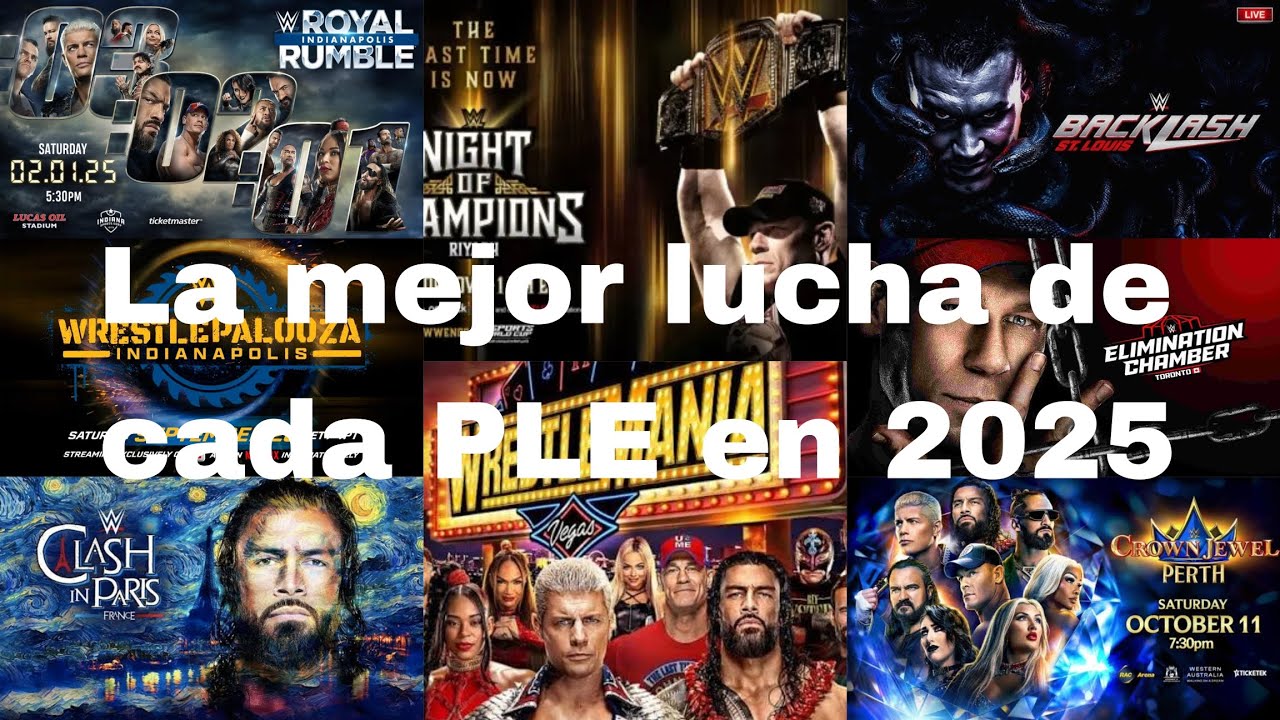 La mejor lucha de cada PLE en WWE en 2025 | #TheVisionary 