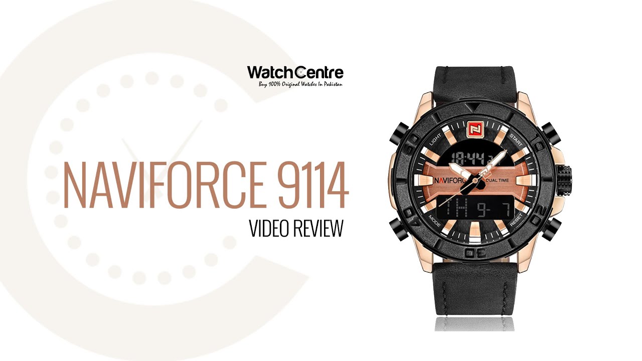 NaviForce 9114 Youth Analog Digital Rotating Bezel Review Time Setting