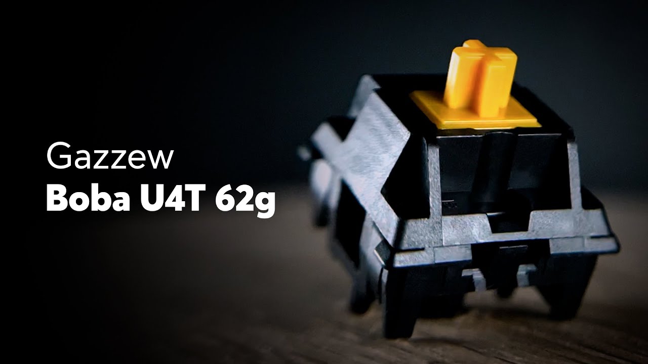 Gazzew Boba U4T 62g Sound Test & Review - One of the best tactile!