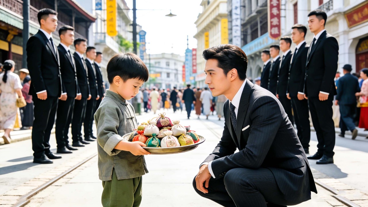 A 10-year-old selling sachets gets bullied—a millionaire saves him… then finds he is his lost son！