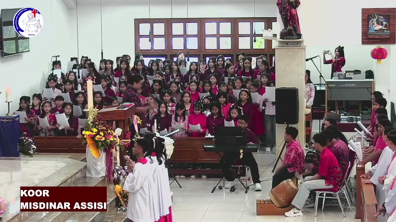 Pelayanan Koor Misdinar Sto. Fransiskus Assisi  - Misa Hari Minggu Prapaskah I