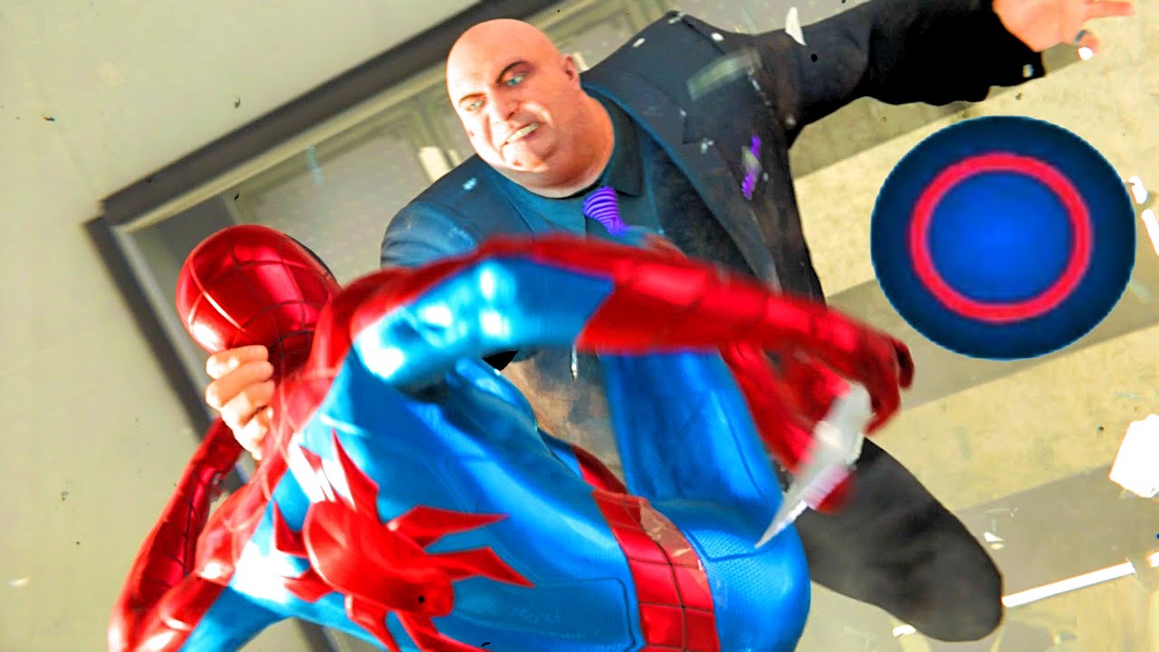 MK IV Spider Man PS4 All Passed & Failed King Pin Quick Time Events at Fisk Tower