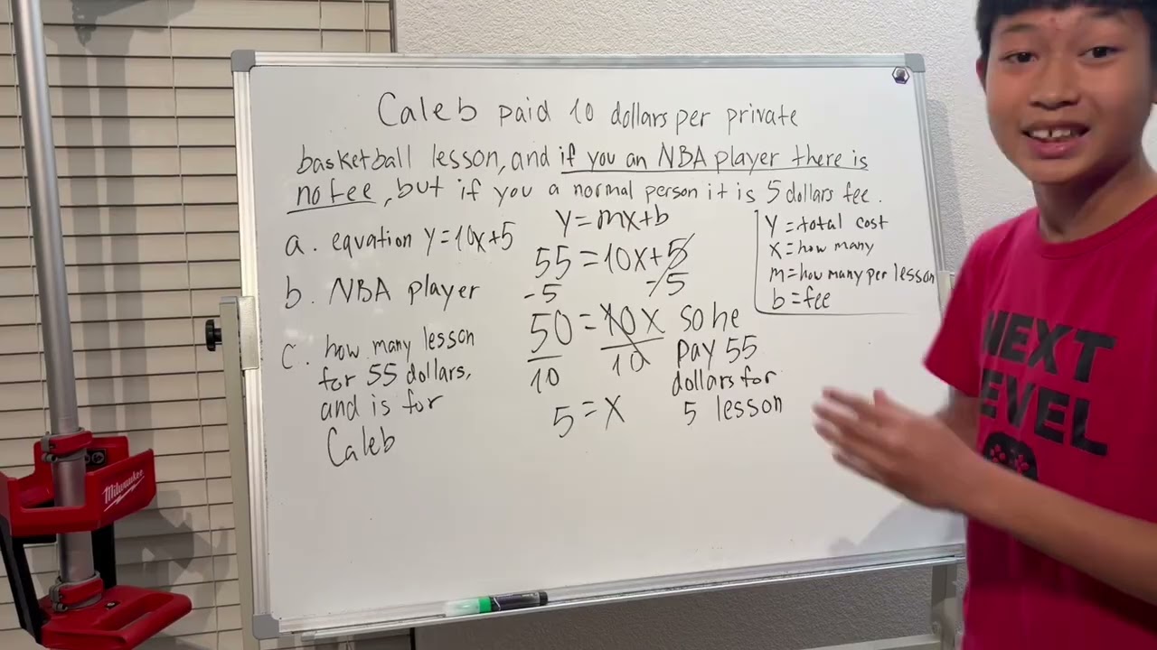 Slope-Intecept Form but in Word Problem