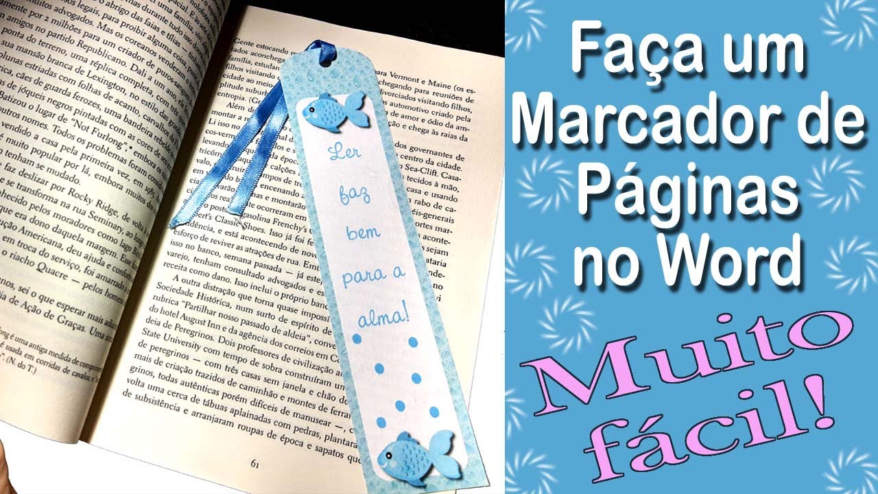 Faça seus próprios marcadores de páginas no Word