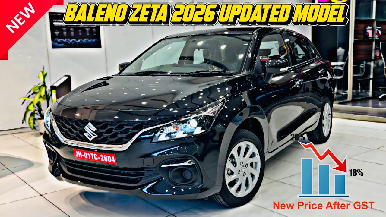 Maruti Suzuki Baleno Zeta Black 2026 New Updated Model Review New GST Price Features All Details