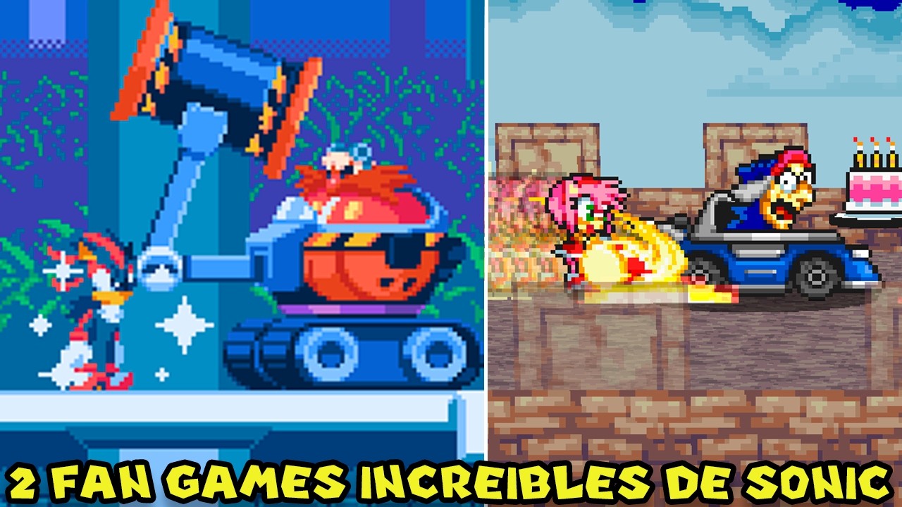 2 FAN GAMES INCREÍBLES DE SONIC - Super Duper Freaking Amy Rose y Petit Hedgehog con Pepe el Mago