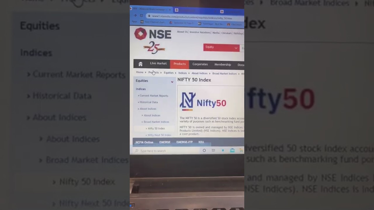 How to Find out TOP 10 Constituents of NIFTY 50 Index?? Follow these Steps!✨ 💰📊🔟⬆️ #nifty50 #nse
