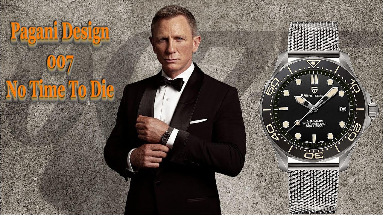 Pagani Design 007 No Time To Die (Omega Seamaster Bond 007 Homage)