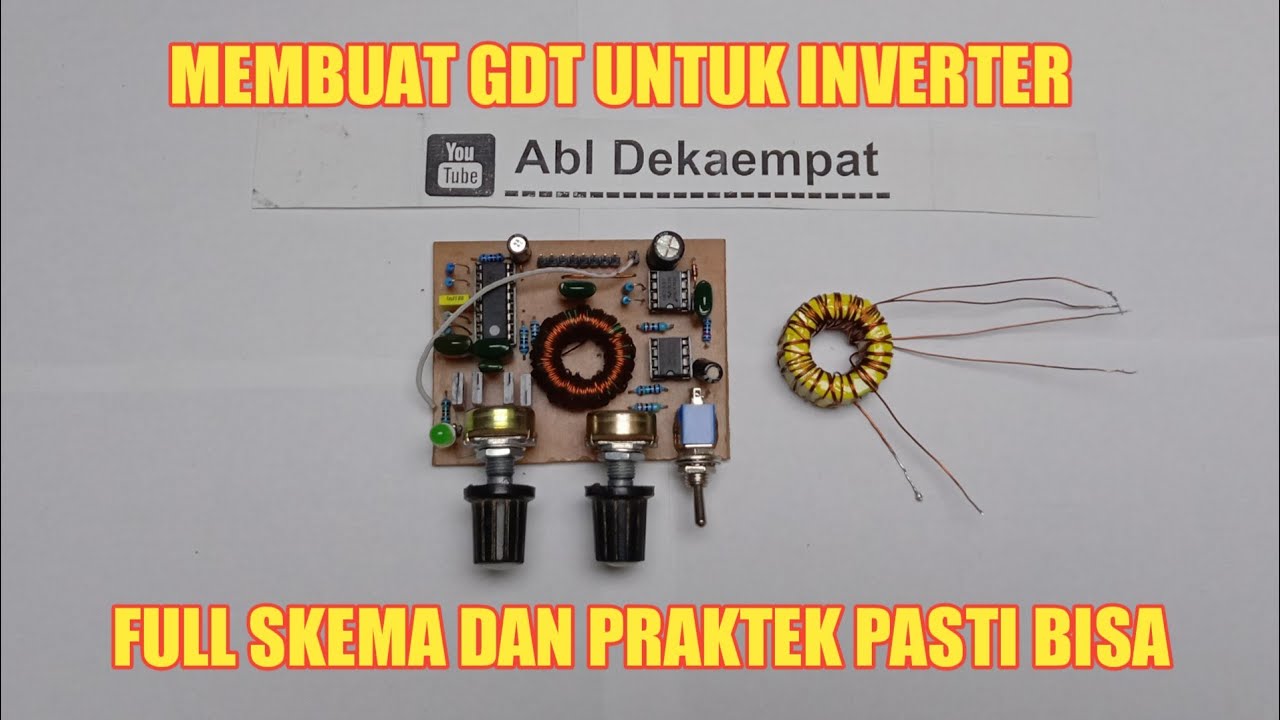 membuat gdt inverter setrum pdc - gdt inverter setrum ikan - gdt mosfet setrum pdc