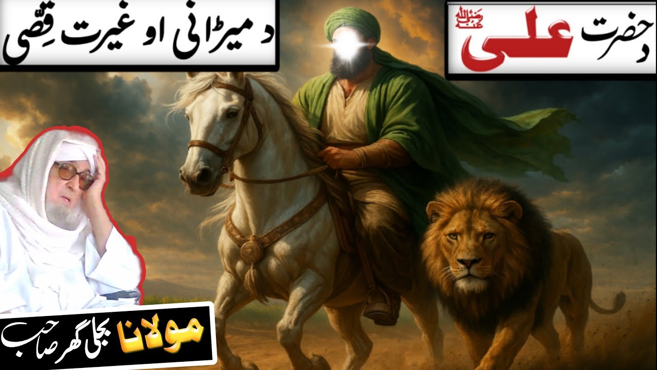 Pashto Bayan | Hazrat Ali (R.A) Da Imam Hassan Aw Hussain Da Plar Waqia | Molana Bijli Ghar Sahib