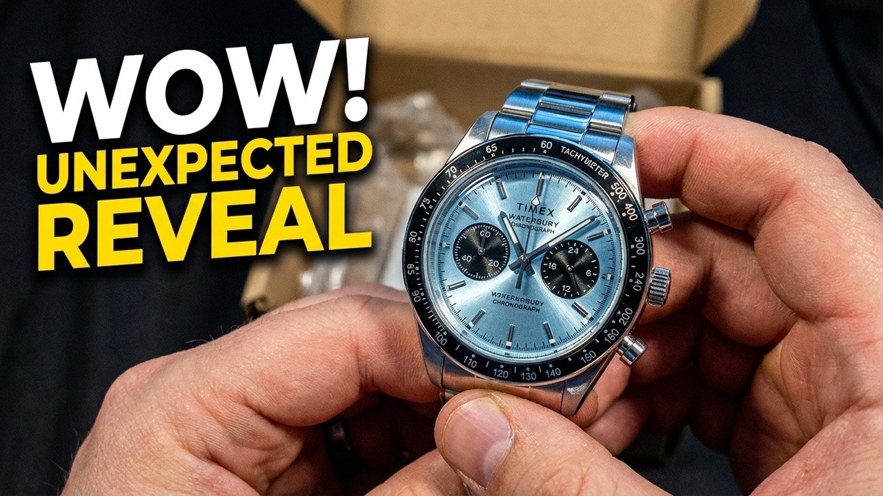 Распаковка хронографа Timex Ice Blue Waterbury Heritage – ВАУ… Не ожидал такого!