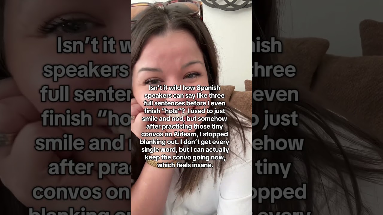 hola ➡️ whole conversation 😅 #Airlearn #SpanishLearning #LanguageJourney