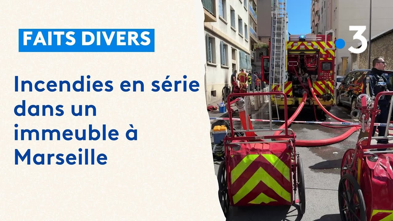 Inquiétude des habitants après une série d'incendies dans un immeuble à Marseille