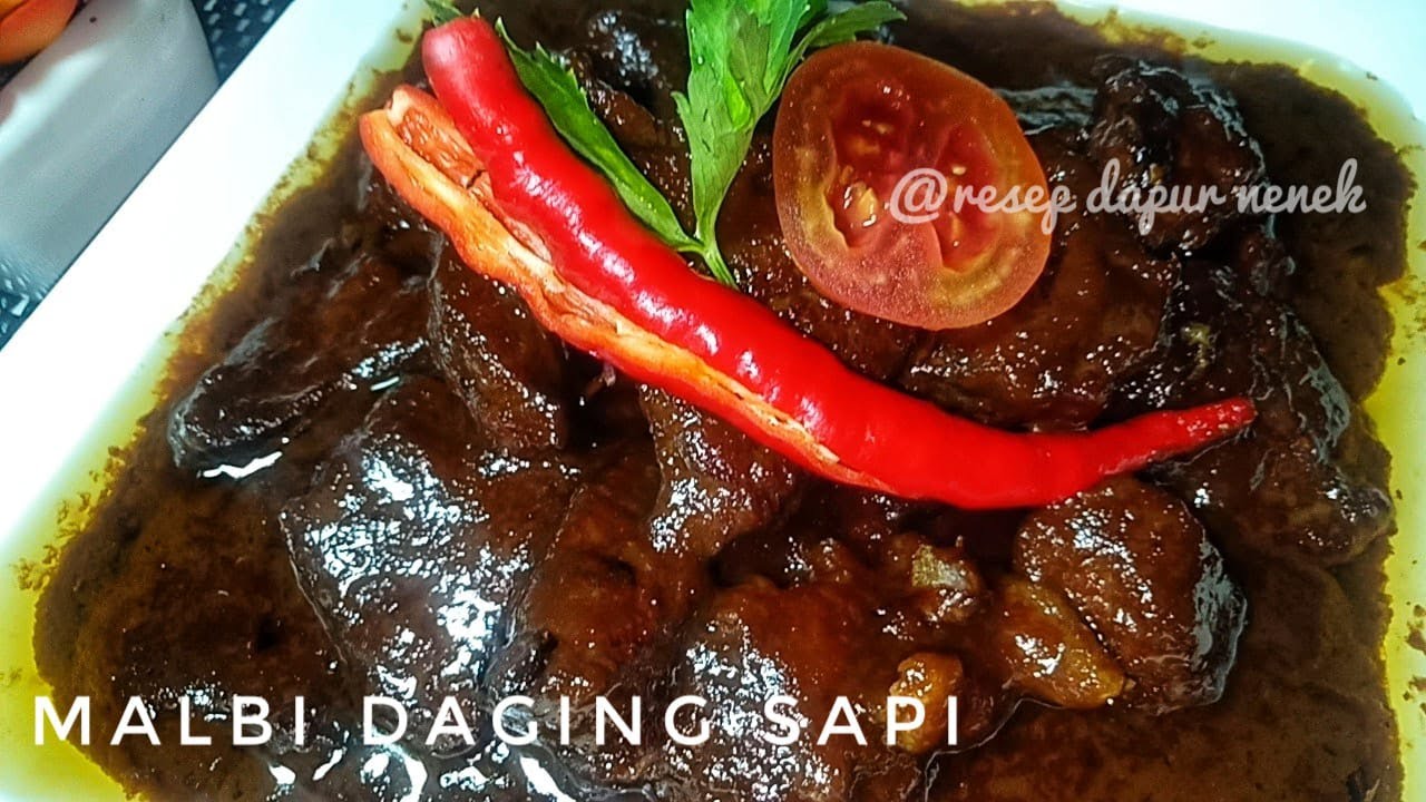 Indonesian Food - Resep Malbi Masak Daging Sapi tanpa SANTAN
