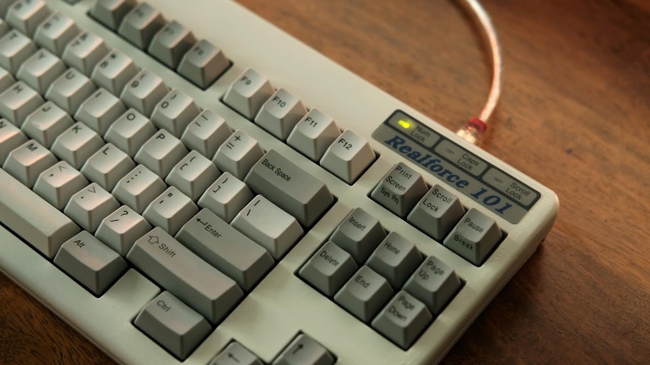 Realsaver (Realforce 101 to WKL TKL) - 45g with Steel Plate Typing Sound Test
