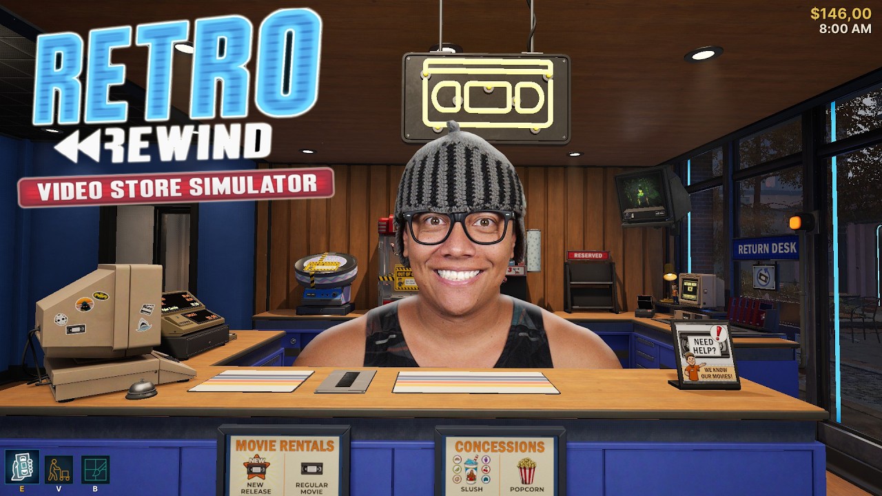 ESTE JOGO &Eacute; PURA NOSTALGIA! Gerenciei uma Locadora de VHS - Retro Rewind - Video Store Simulator