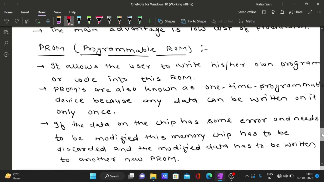 Types of ROM || Memory in Embedded Systems