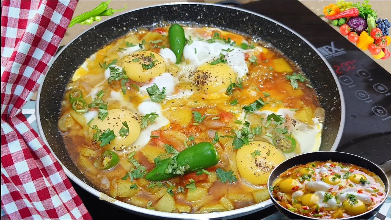 Eggs, Potatoes & Tomatoes |The Breakfast You’ll Make Every Morning! 😍Afghani Street Omelette. How to