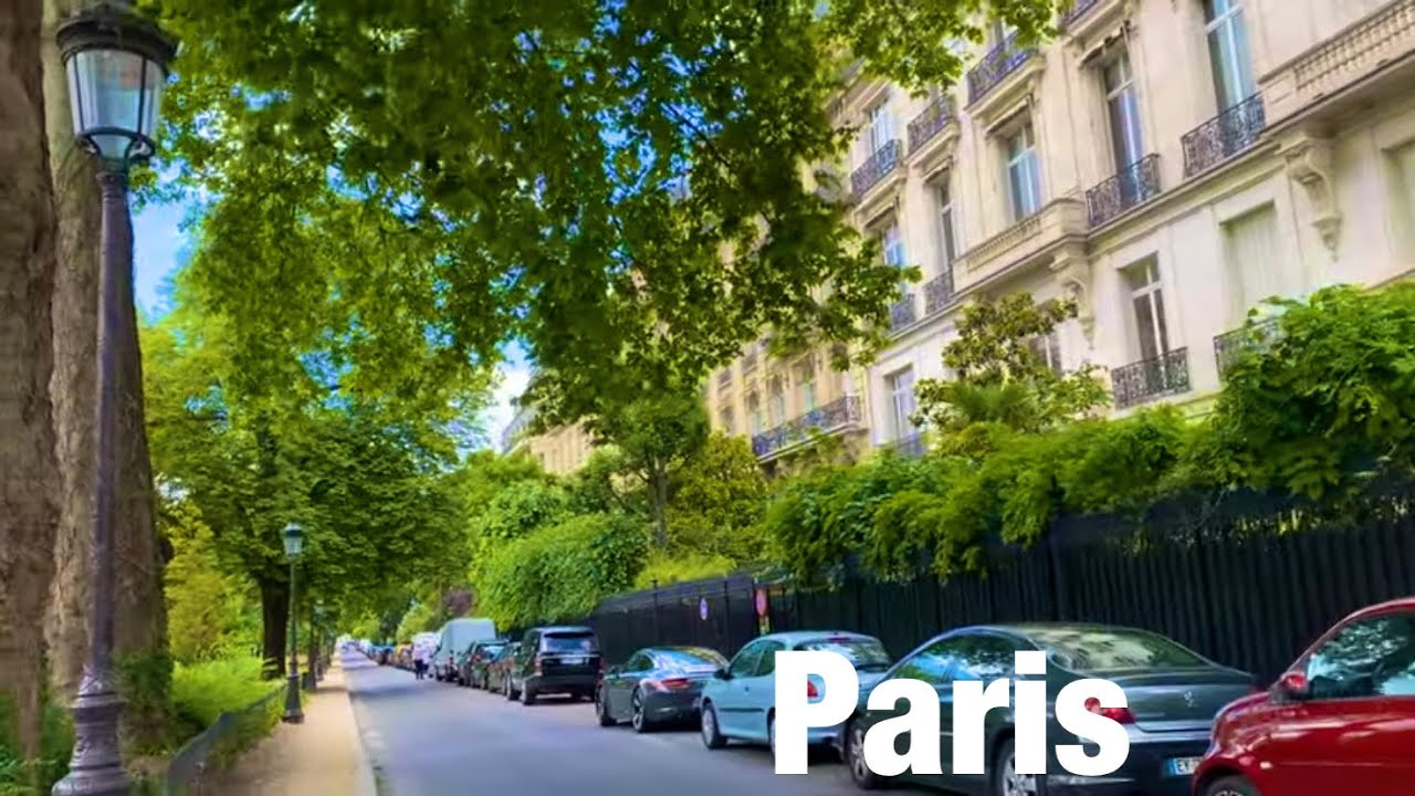 Paris Walk🇫🇷     Avenue Foch,Paris France 4KHDR