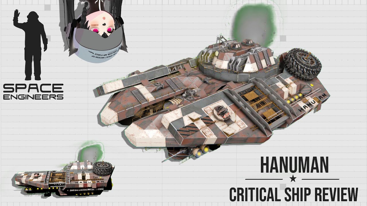 This Ship has Insanely High Quality Interior, Space Engineers Critical Ship Review, Hanuman