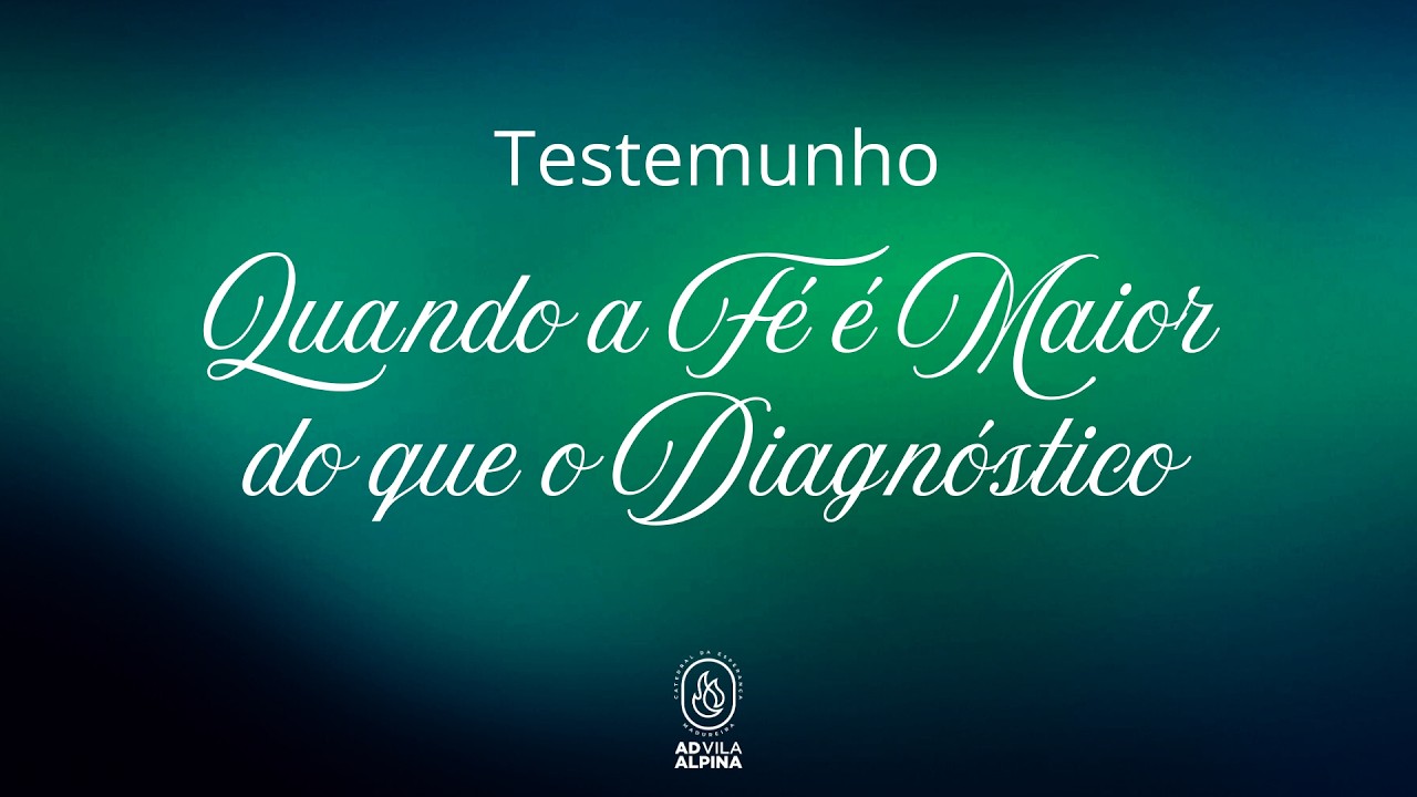 Testemunho impactante de Jonatha Calixto - Quando a Fé é Maior do que o Diagnóstico.