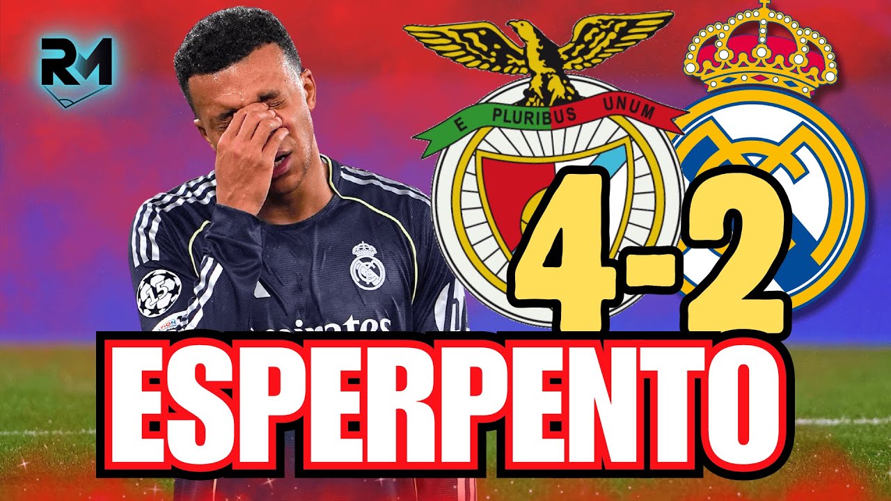 Noche NEGRA y DESASTROSA del MADRID ¡FUERA del TOP8! | BENFICA 4 - REAL MADRID 2